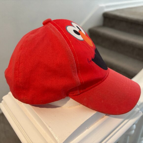 Elmo Hat - Elmo Baseball Cap - Sesame Street Hat - Red Hat - Toddler Hat - Picture 2 of 6